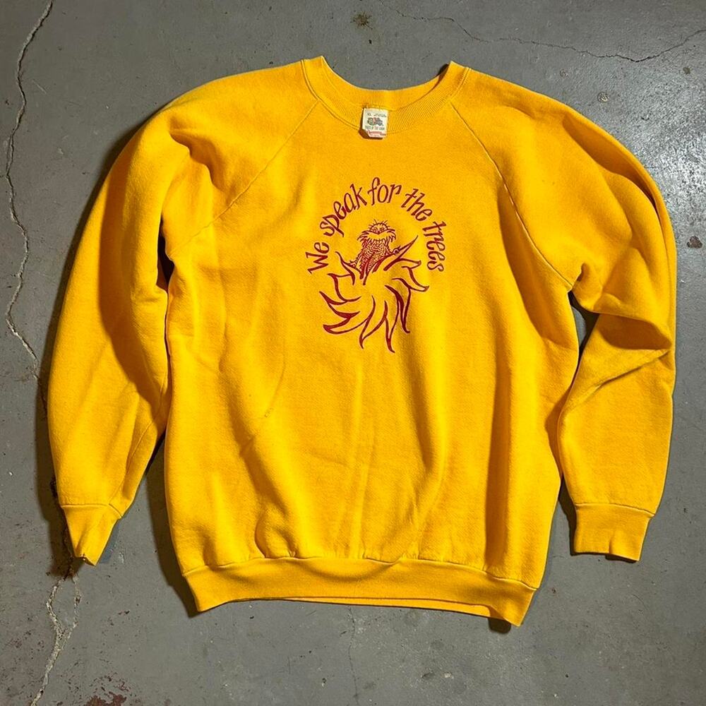 90s yellow fruit of the loom dr suess the lorax